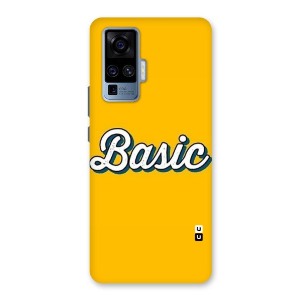 Basic Yellow Back Case for Vivo X50 Pro