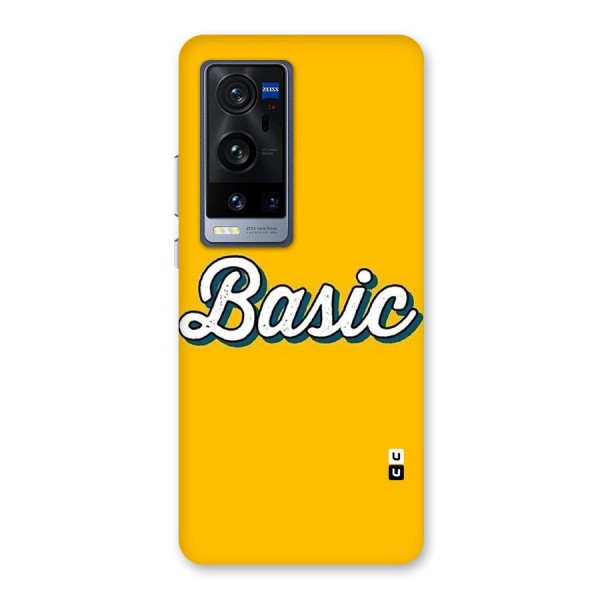 Basic Yellow Back Case for Vivo X60 Pro Plus