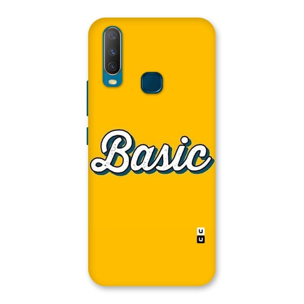 Basic Yellow Back Case for Vivo Y15