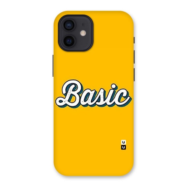 Basic Yellow Back Case for iPhone 12