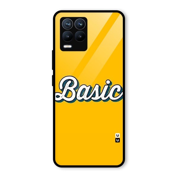 Basic Yellow Glass Back Case for Realme 8 Pro