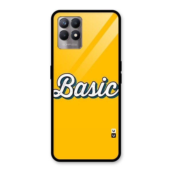 Basic Yellow Glass Back Case for Realme 8i