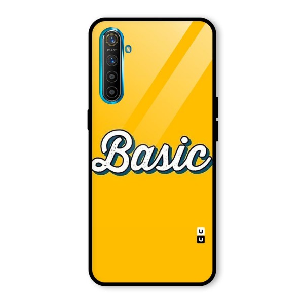 Basic Yellow Glass Back Case for Realme XT