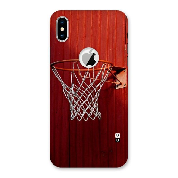 Basket Red Back Case for iPhone XS Logo Cut