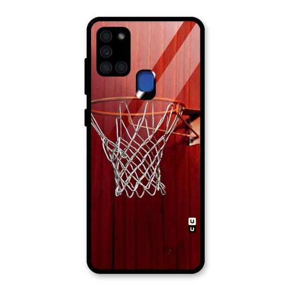 Basket Red Glass Back Case for Galaxy A21s