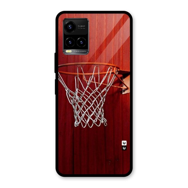 Basket Red Glass Back Case for Vivo Y21 2021