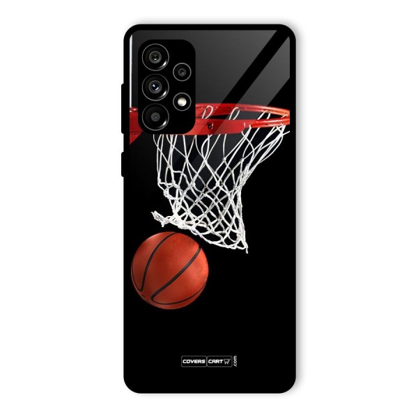 Basketball Glass Back Case for Galaxy A73 5G