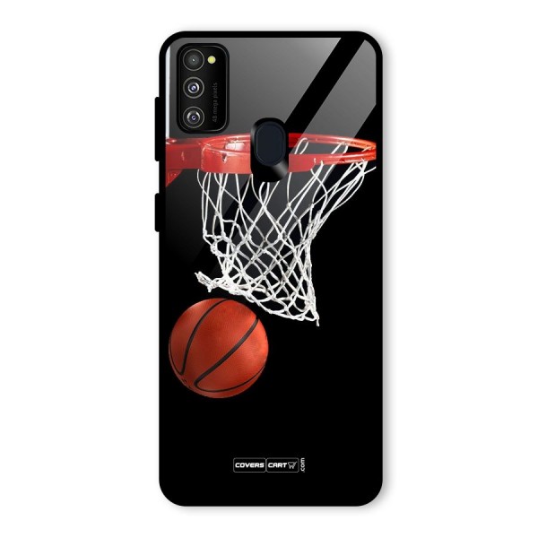 Basketball Glass Back Case for Galaxy M21