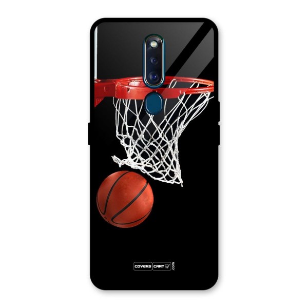 Basketball Glass Back Case for Oppo F11 Pro