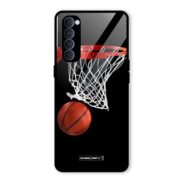 Basketball Glass Back Case for Oppo Reno4 Pro