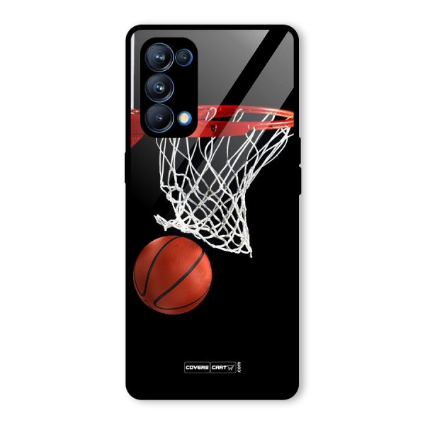 Basketball Glass Back Case for Oppo Reno5 Pro 5G