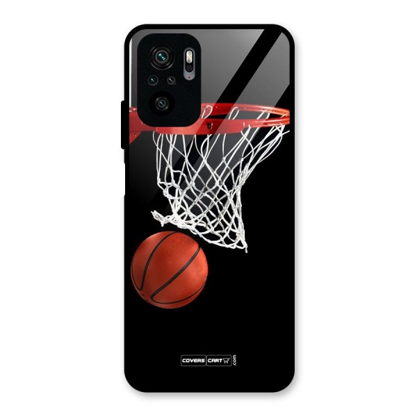 Basketball Glass Back Case for Redmi Note 10