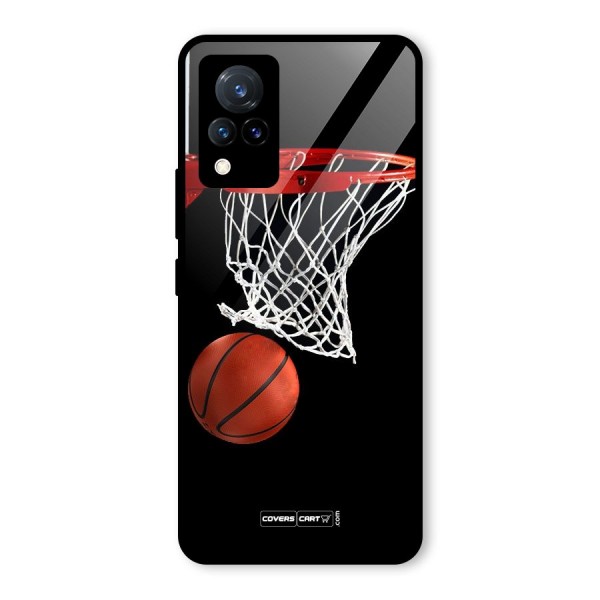 Basketball Glass Back Case for Vivo V21 5G