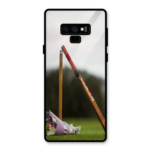 Bat Wicket Glass Back Case for Galaxy Note 9