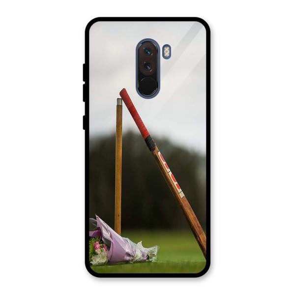 Bat Wicket Glass Back Case for Poco F1