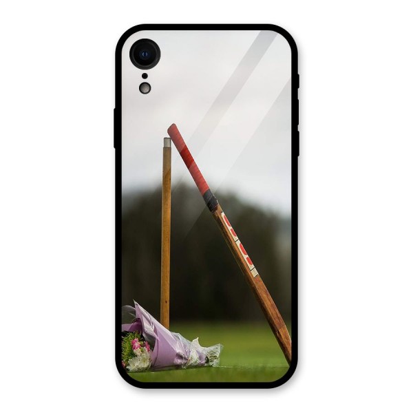 Bat Wicket Glass Back Case for XR