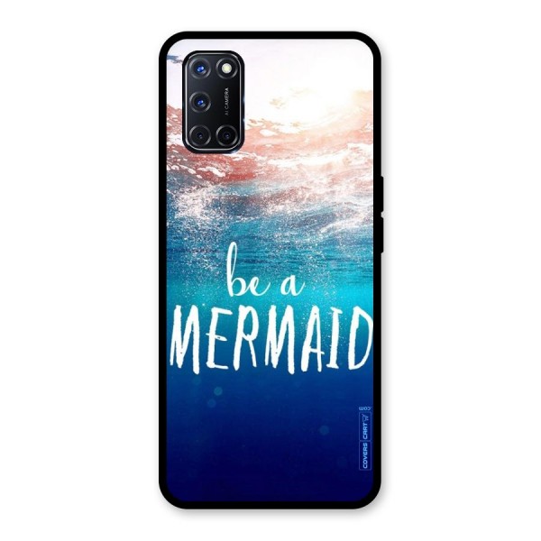 Be A Mermaid Glass Back Case for Oppo A52