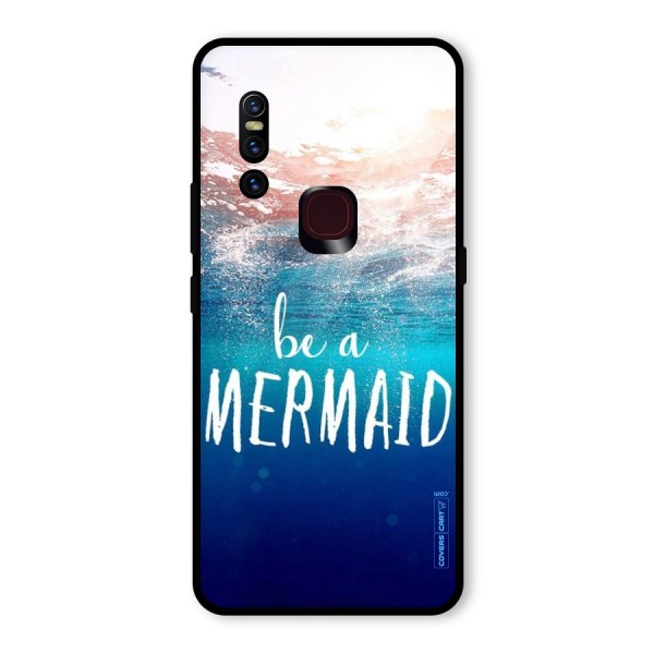 Be A Mermaid Glass Back Case for Vivo V15