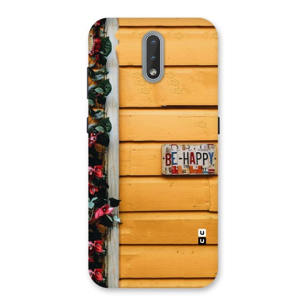 Be Happy Yellow Wall Back Case for Nokia 2.3