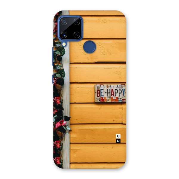 Be Happy Yellow Wall Back Case for Realme C12