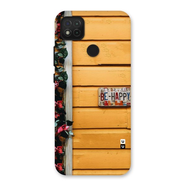 Be Happy Yellow Wall Back Case for Redmi 9C