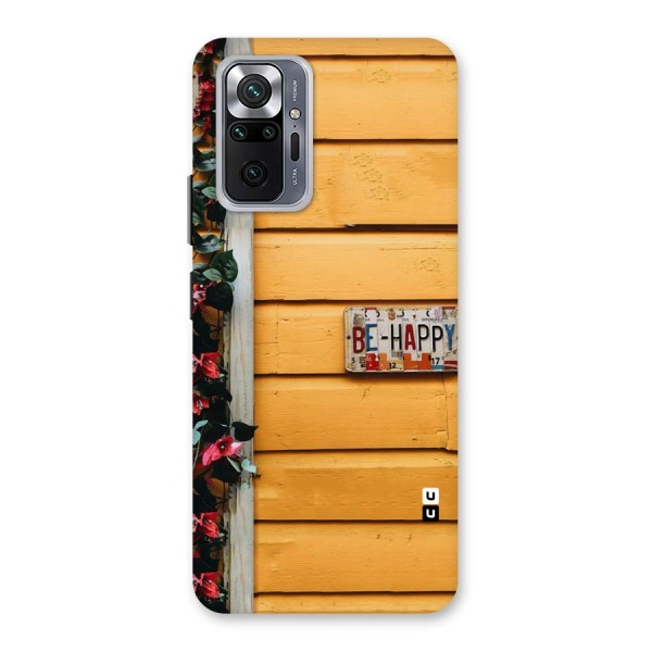 Be Happy Yellow Wall Back Case for Redmi Note 10 Pro