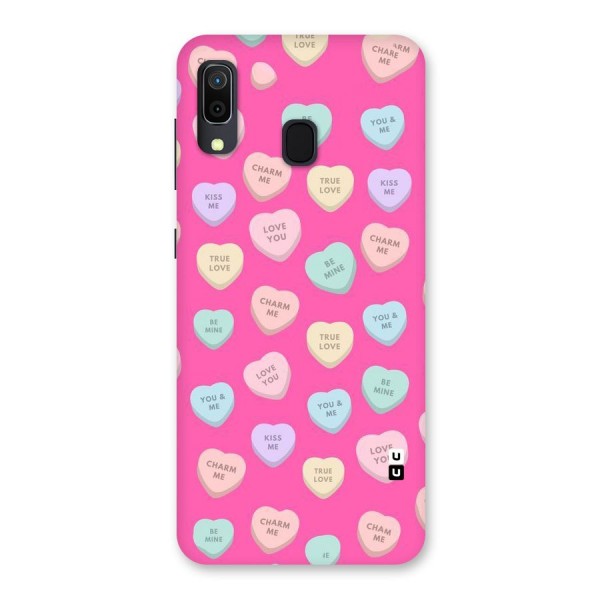 Be Mine Hearts Pattern Back Case for Galaxy A20