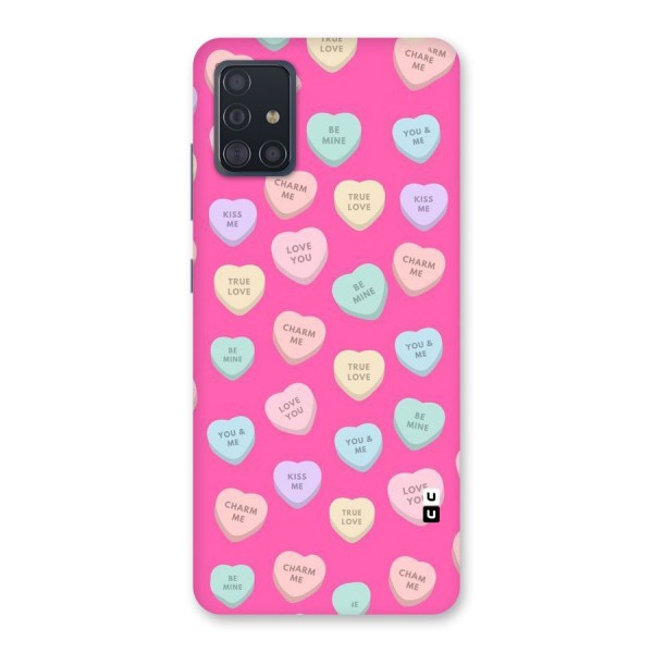 Be Mine Hearts Pattern Back Case for Galaxy A51