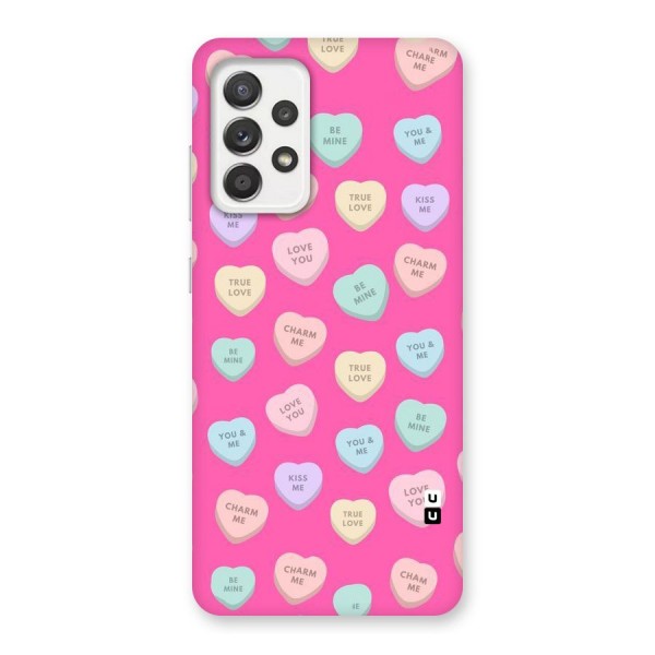 Be Mine Hearts Pattern Back Case for Galaxy A52