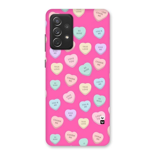 Be Mine Hearts Pattern Back Case for Galaxy A72