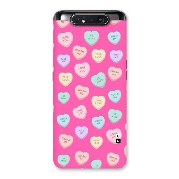 Be Mine Hearts Pattern Back Case for Galaxy A80