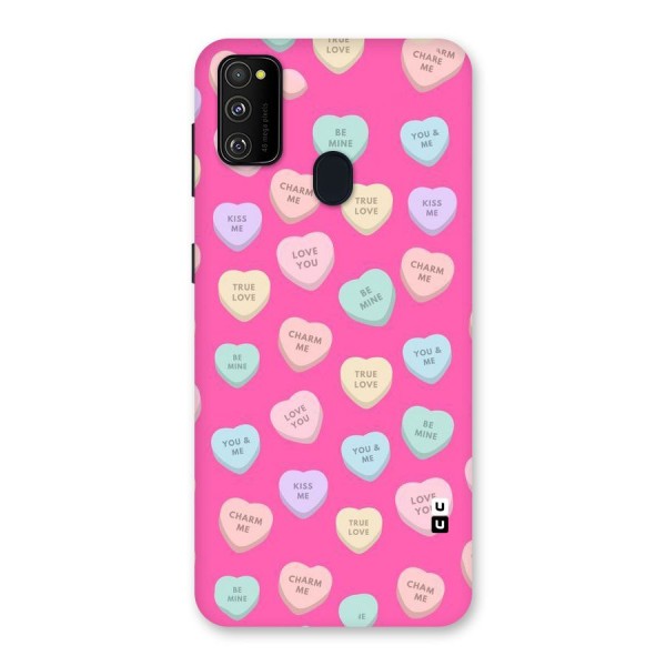 Be Mine Hearts Pattern Back Case for Galaxy M21