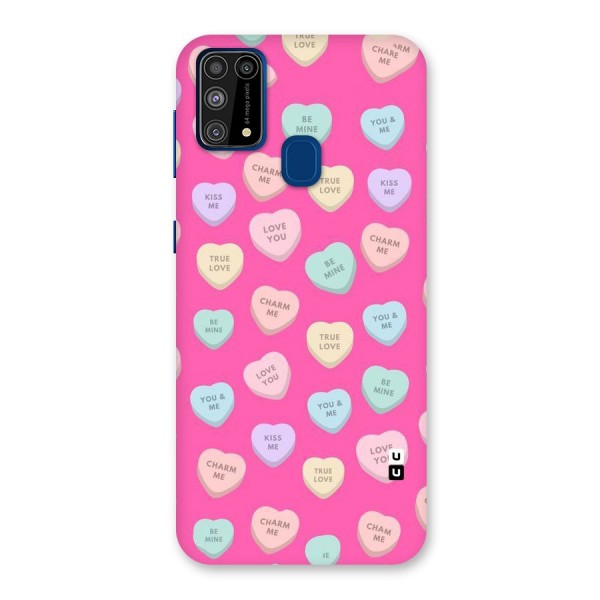 Be Mine Hearts Pattern Back Case for Galaxy M31