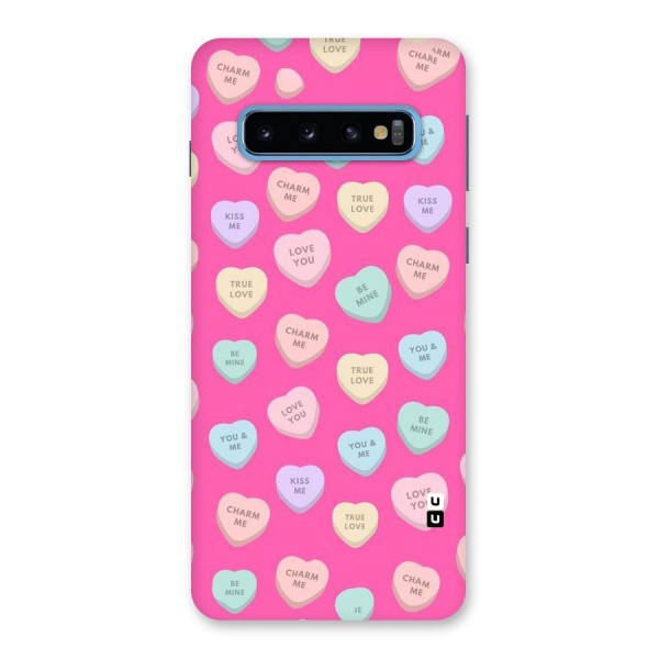 Be Mine Hearts Pattern Back Case for Galaxy S10