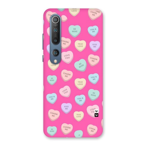 Be Mine Hearts Pattern Back Case for Mi 10