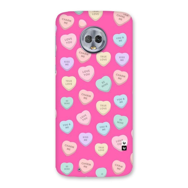 Be Mine Hearts Pattern Back Case for Moto G6