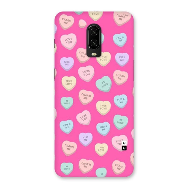 Be Mine Hearts Pattern Back Case for OnePlus 6T