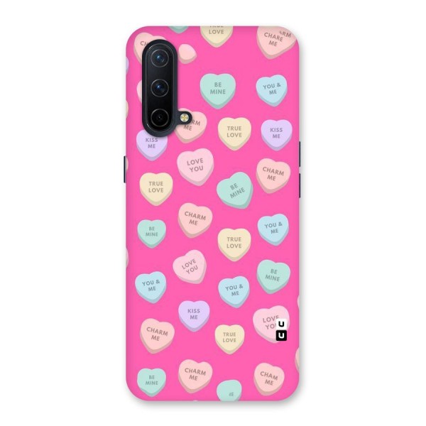Be Mine Hearts Pattern Back Case for OnePlus Nord CE 5G