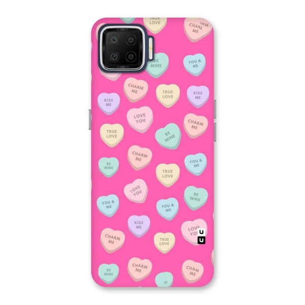 Be Mine Hearts Pattern Back Case for Oppo F17