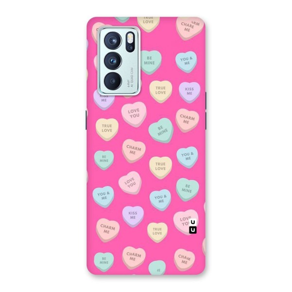 Be Mine Hearts Pattern Back Case for Oppo Reno6 Pro 5G
