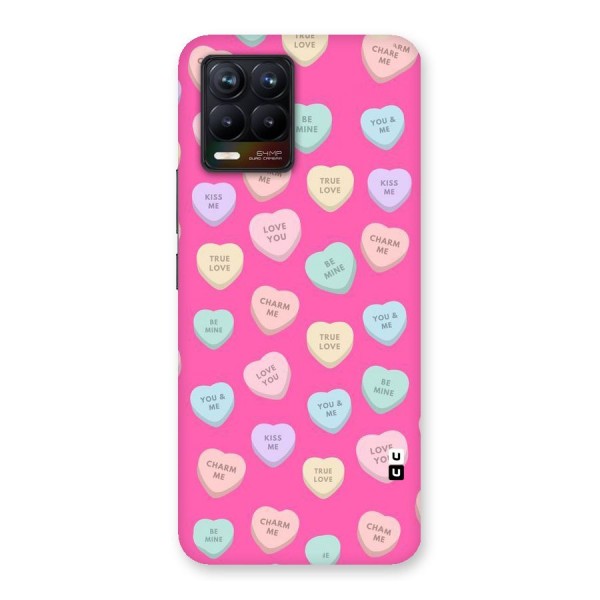 Be Mine Hearts Pattern Back Case for Realme 8