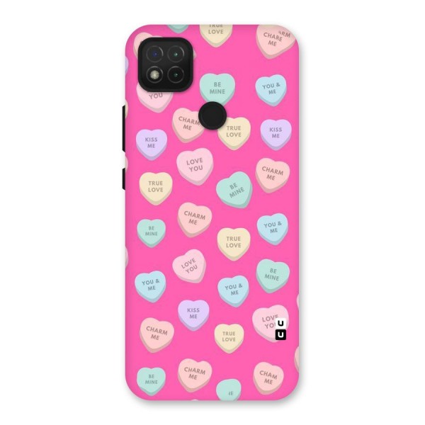 Be Mine Hearts Pattern Back Case for Redmi 9C