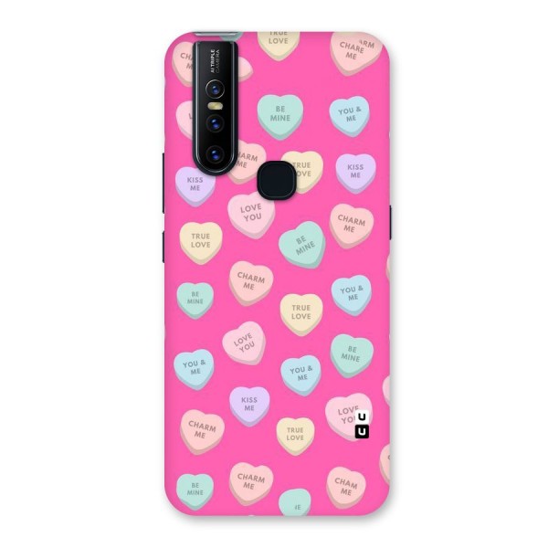 Be Mine Hearts Pattern Back Case for Vivo V15