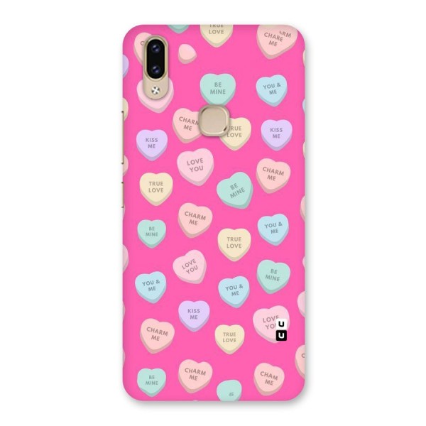 Be Mine Hearts Pattern Back Case for Vivo V9