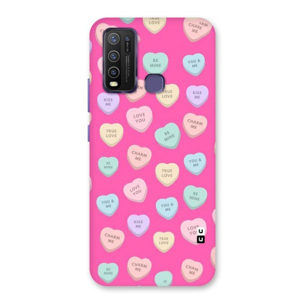 Be Mine Hearts Pattern Back Case for Vivo Y30