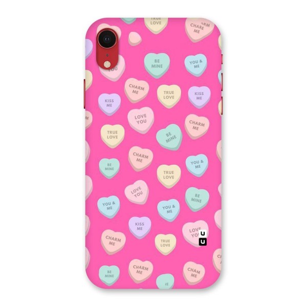 Be Mine Hearts Pattern Back Case for iPhone XR