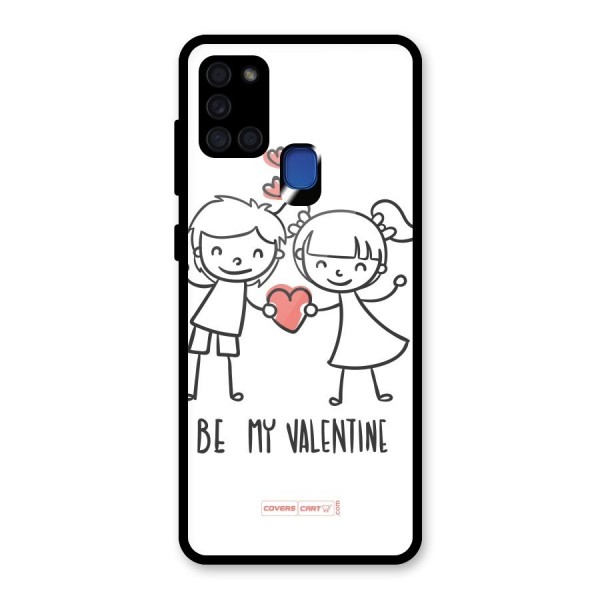 Be My Valentine Glass Back Case for Galaxy A21s