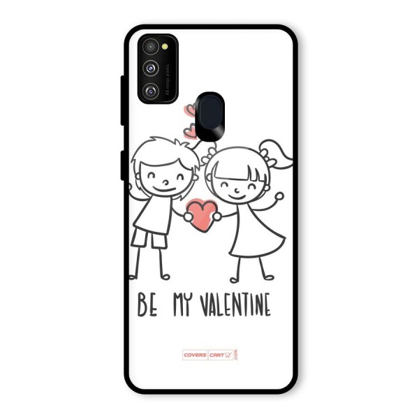 Be My Valentine Glass Back Case for Galaxy M21