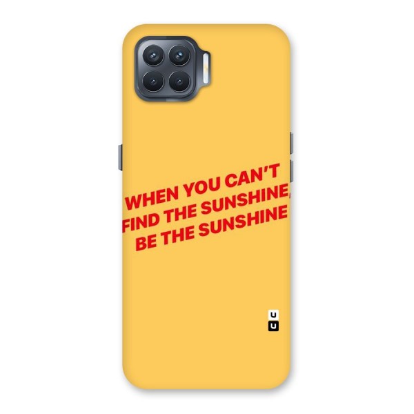 Be The Sunshine Back Case for Oppo F17 Pro