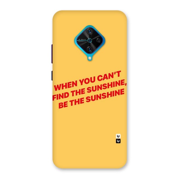 Be The Sunshine Back Case for Vivo S1 Pro